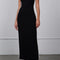 CHRONSTYLE Women Sleeveless Strap Long Dress Black Patchwork V-neck Low Cut Slim Summer Party Back Split Dresses Female Vestidos